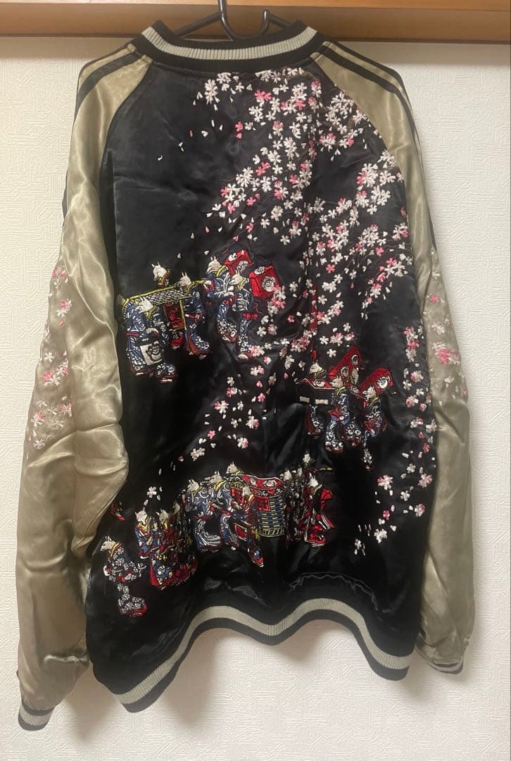 リバーシブル花旅楽団スカジャン XL