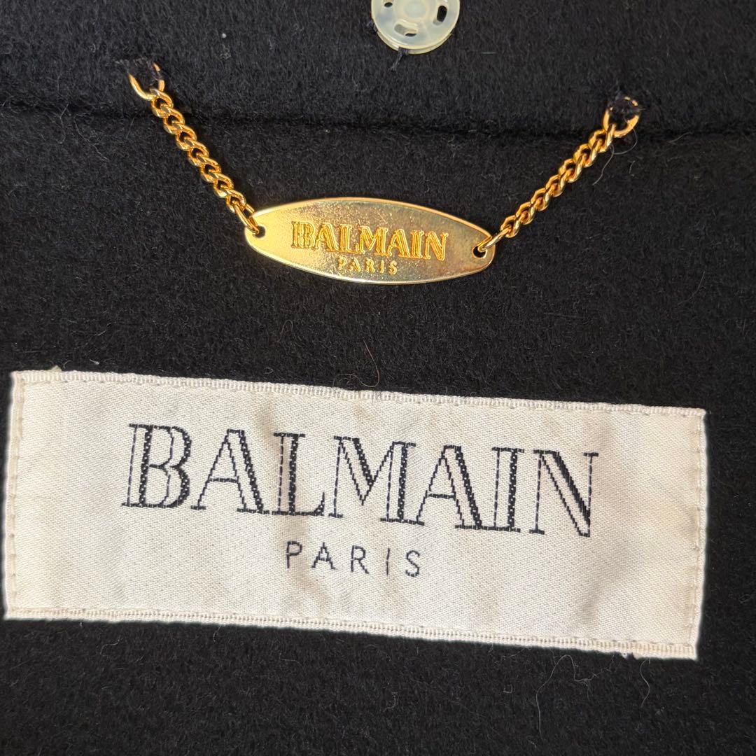 jasmine726シルク ピュアカシミヤBALMAIN ファー コート