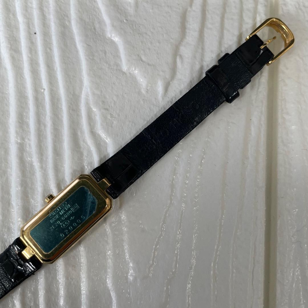 ✨稼働品・希少✨SEIKO エクセリーヌ 2E20 ブラック ダイヤ