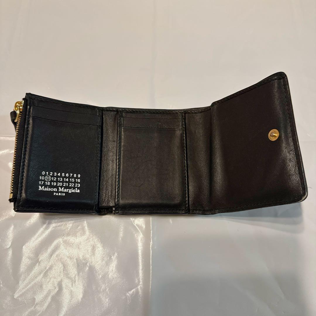 Maison Margiela 黒 三つ折り財布 グラムスラム