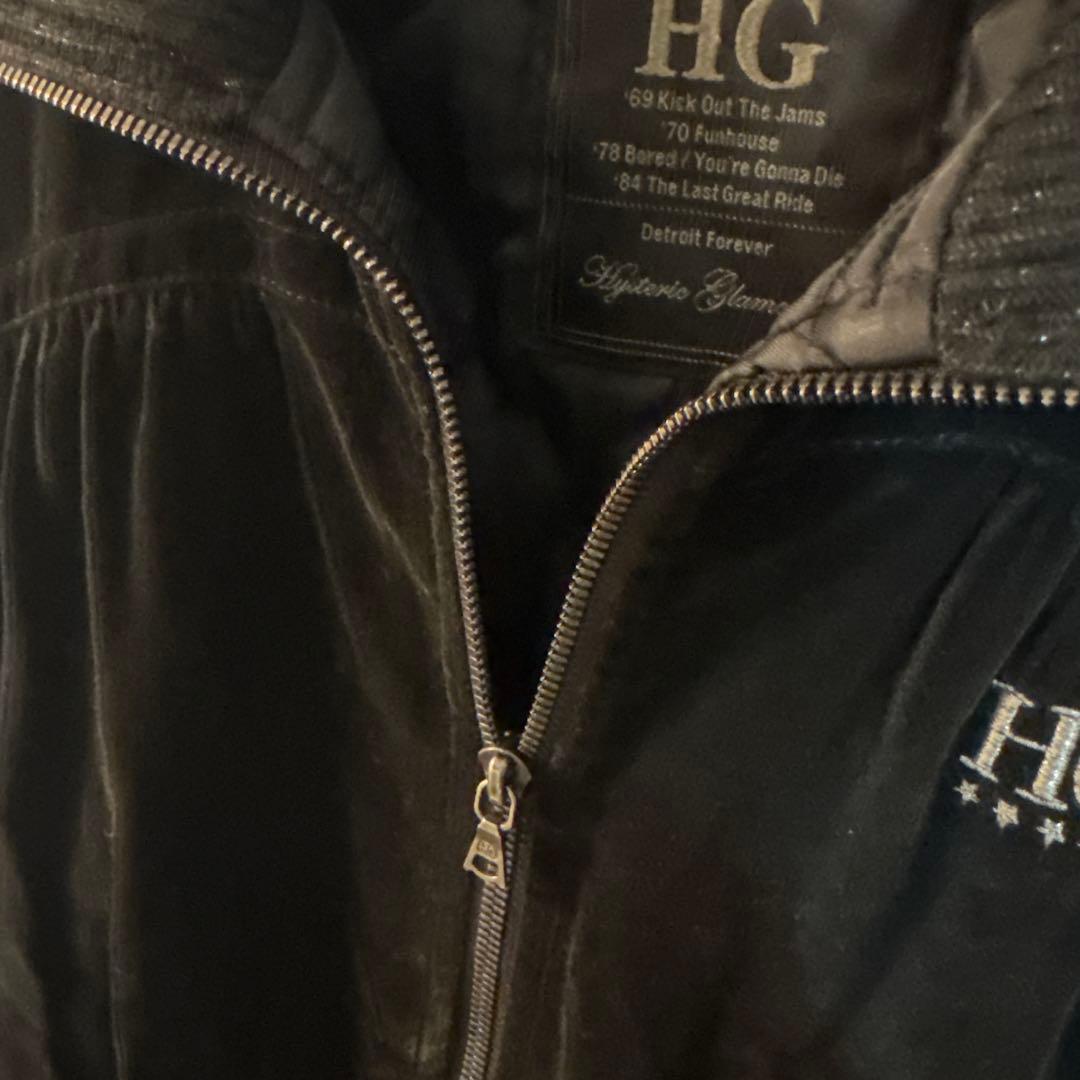 ヒステリックグラマー　スタジャン　刺繍　ブラック　サイズフリー　完売モデル