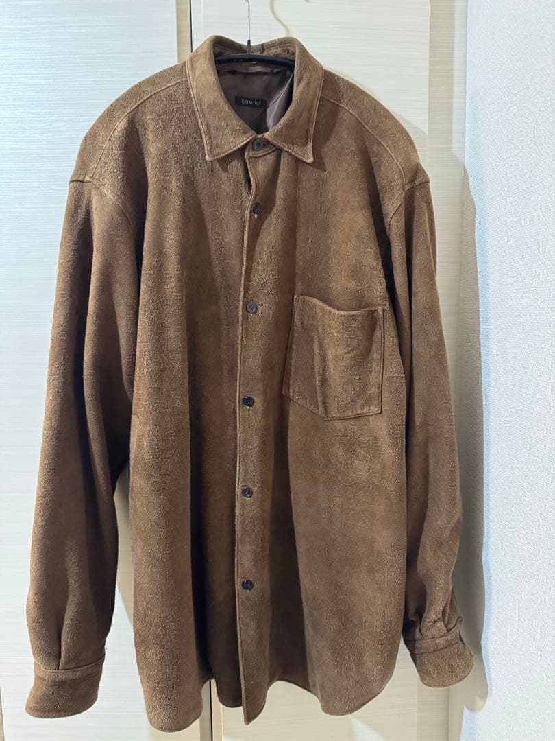 COMOLI 21AW スエードコモリシャツ サイズ2