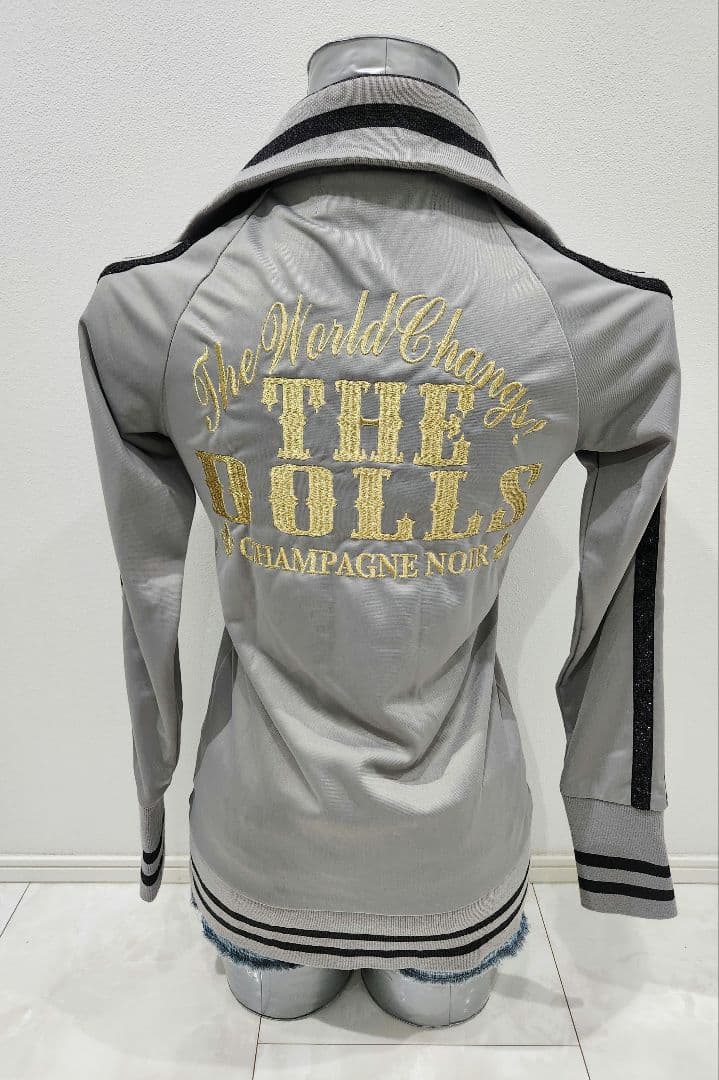 リズリサドール y2k ギャル グランジ 刺繍 ラメ ロゴ トラックジャケット