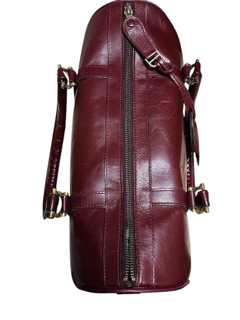 CARTIER カルティエ マストライン ボストンバッグ バーガンディ 2C