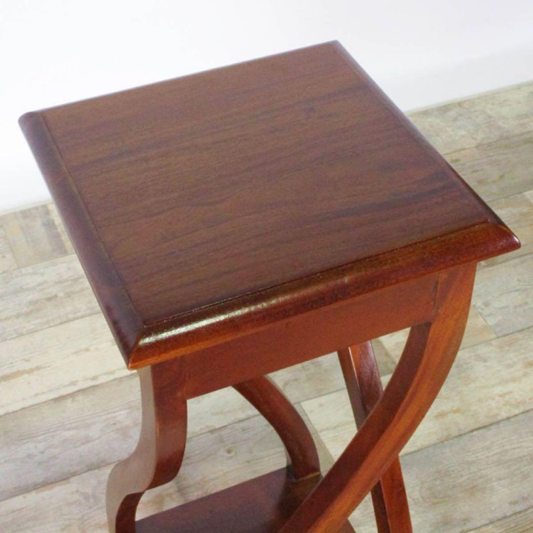 H 新品 イニュルスタンド 花台 ライトスタンド 棚 飾り棚 北欧 天然木 花瓶