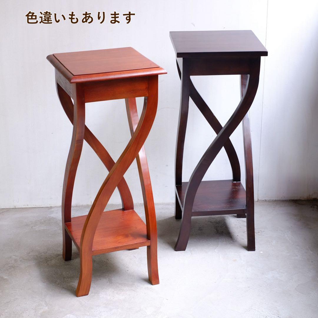 H 新品 イニュルスタンド 花台 ライトスタンド 棚 飾り棚 北欧 天然木 花瓶