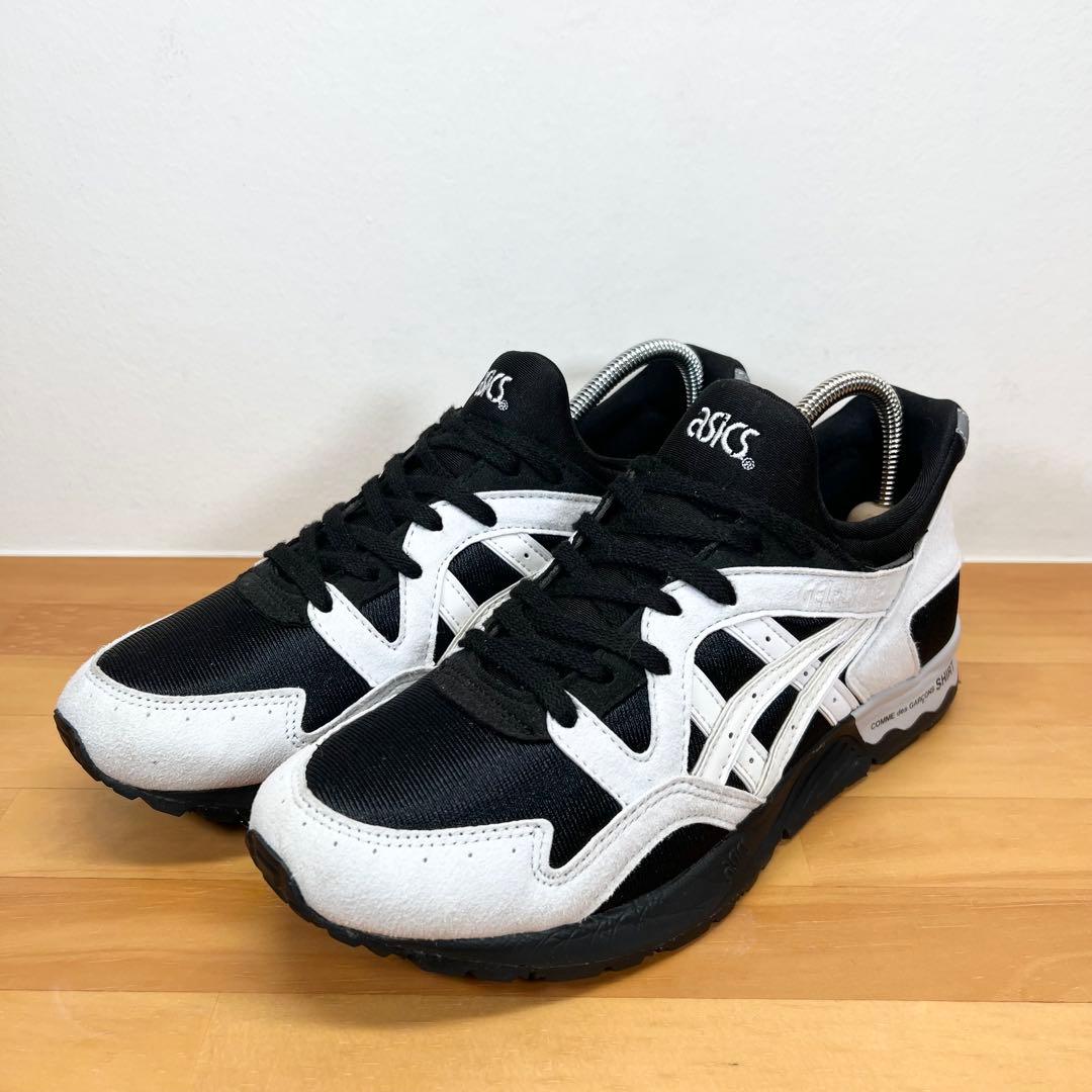 pom 美品 アシックス コムデギャルソンシャツ ゲルライト5“ブラック\"