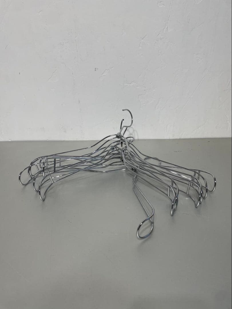 【52本セット】スチールハンガー 型崩れ防止 シルバー まとめ売り おまけ7本
