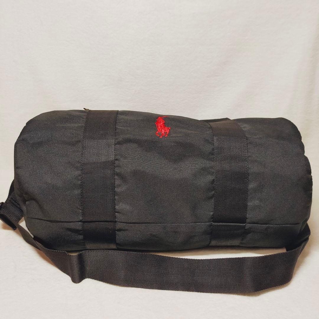 美品 ポロラルフローレン ボストンバッグ　ナイロン ブラック ホース 2way