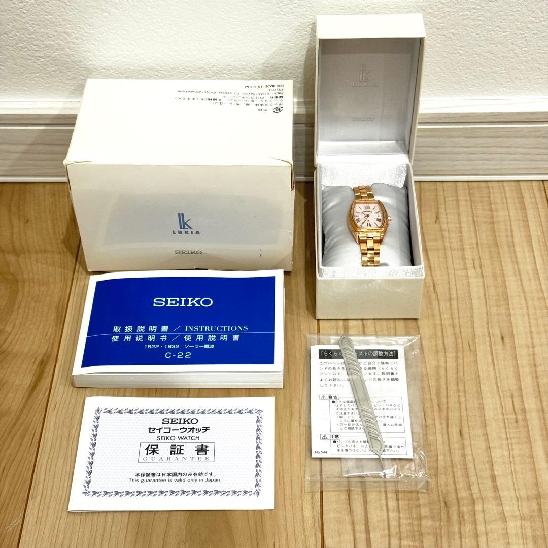 【美品】 SEIKO LUKIA SSVW118 ピンクゴールド　腕時計　ルキア