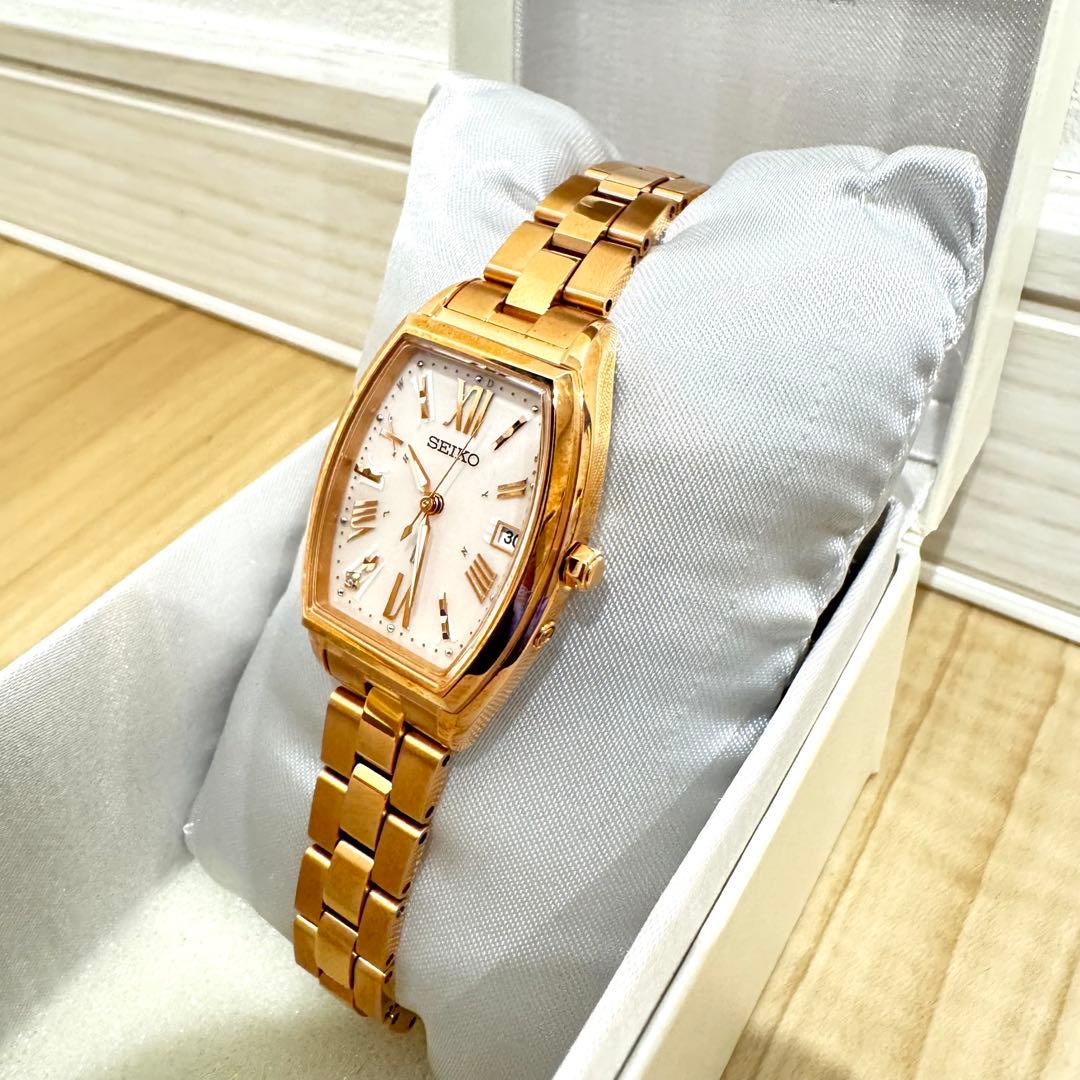 【美品】 SEIKO LUKIA SSVW118 ピンクゴールド　腕時計　ルキア