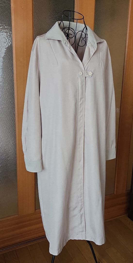 【FUKUZO】ベージュロングコート L サイズ