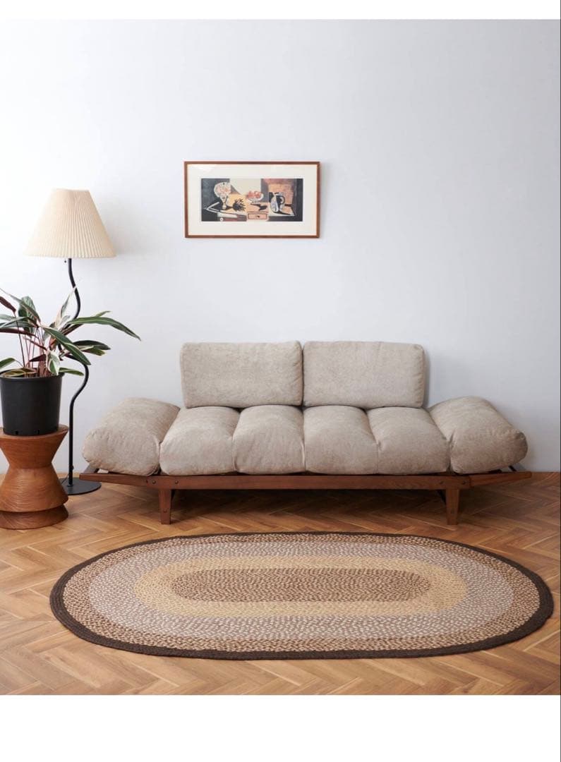 アルベスタソファ ベージュ ファブリック ソファベッド 2人掛け