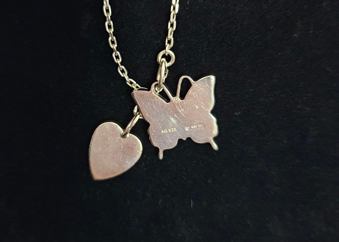 廃盤　GUCCI バタフライ ハート モチーフ ブレスレット SV925