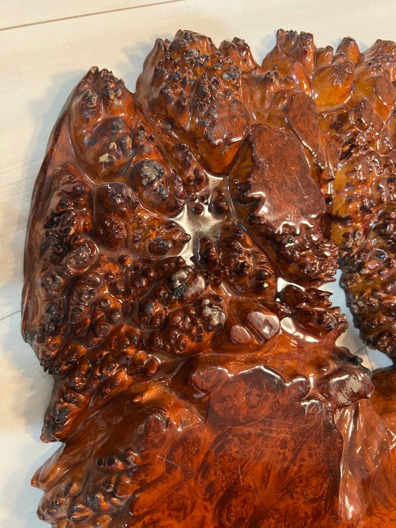 花台　瘤　玉杢　葡萄杢　天然木　置き台　　盆栽台　香炉台　高級