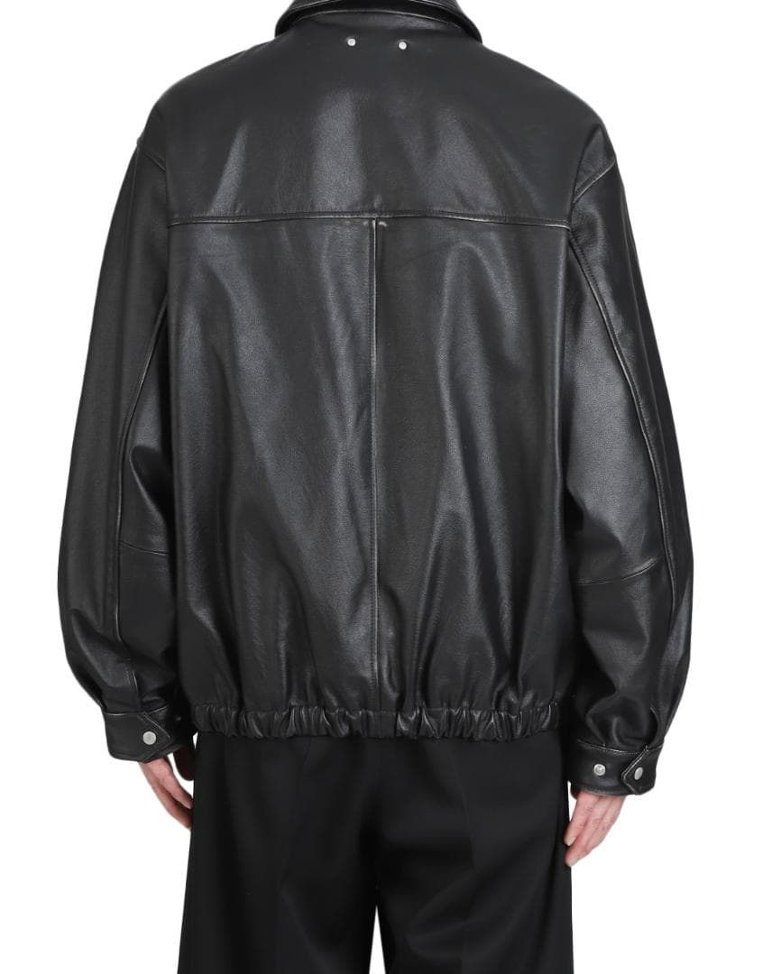 ジャケット・アウター ssstein COW LEATHER VINTAGE ZIP JACKET M