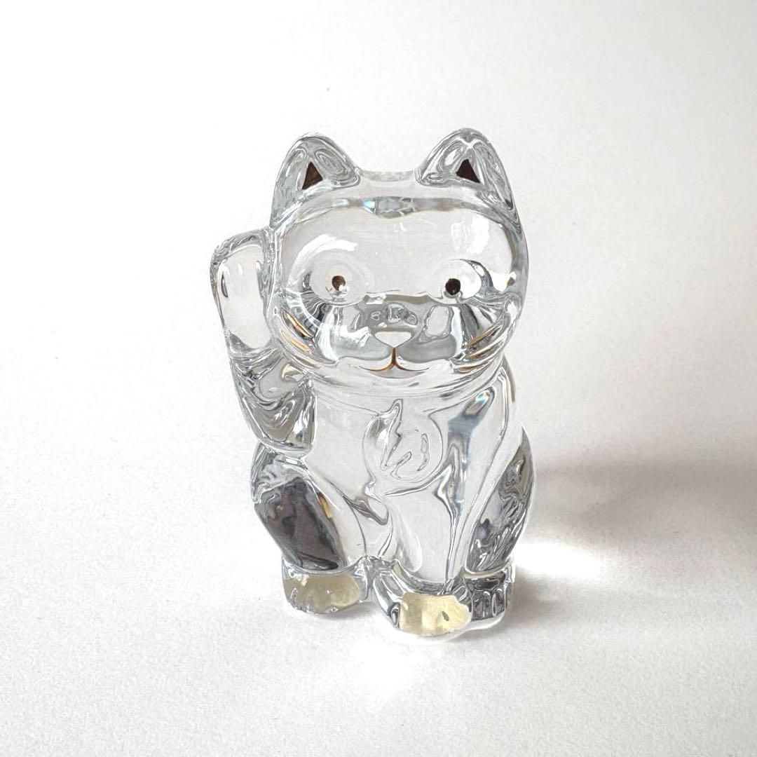 Baccarat バカラ✩クリスタル招き猫 箱なし