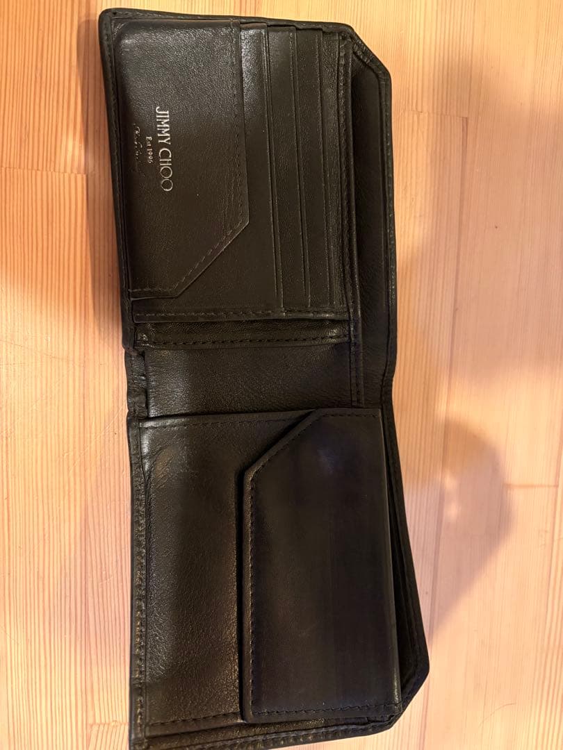 JIMMY CHOO ブラック 二つ折り財布