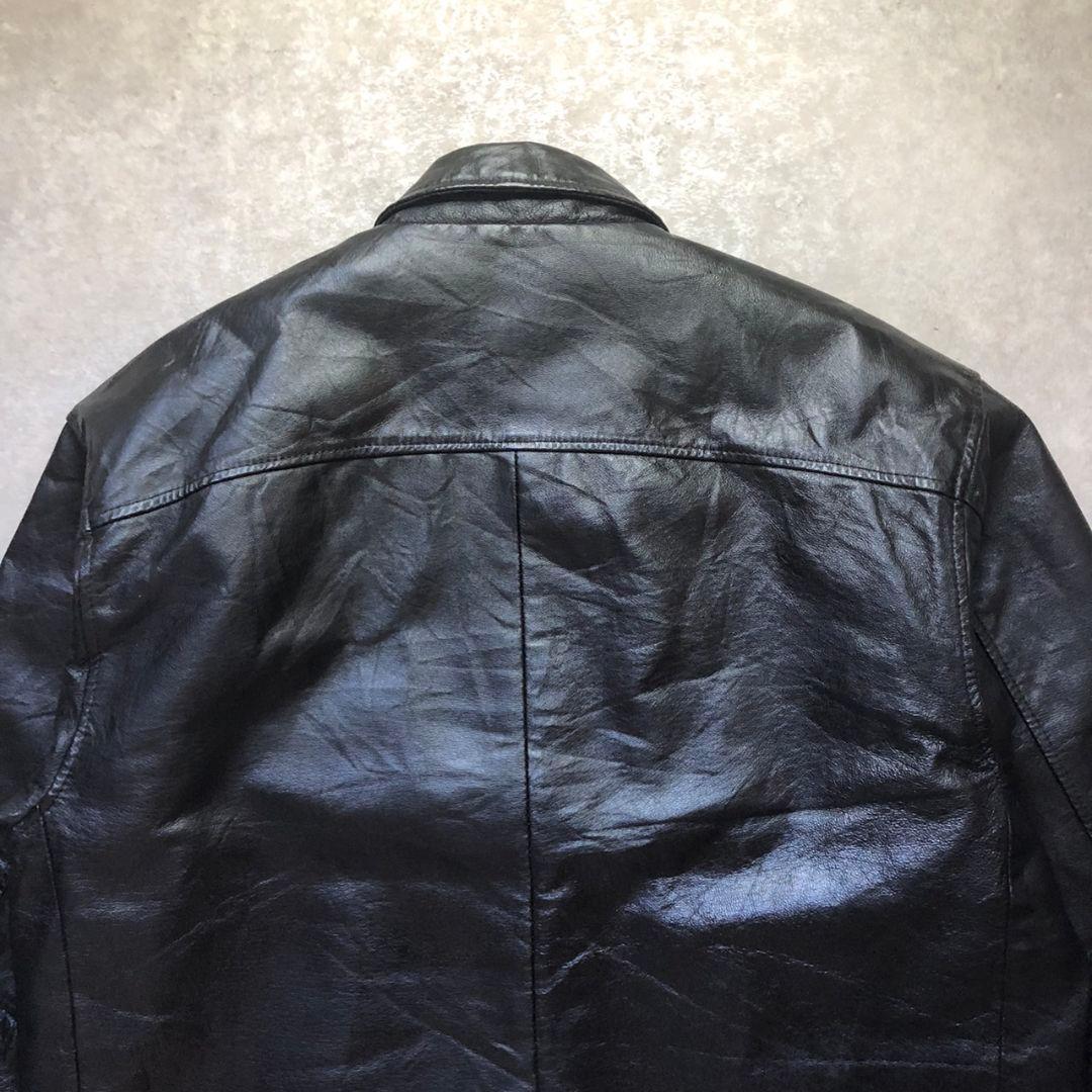 90sヴィンテージ レザーハリントンジャケット ボアライナー完備 2WAY仕様