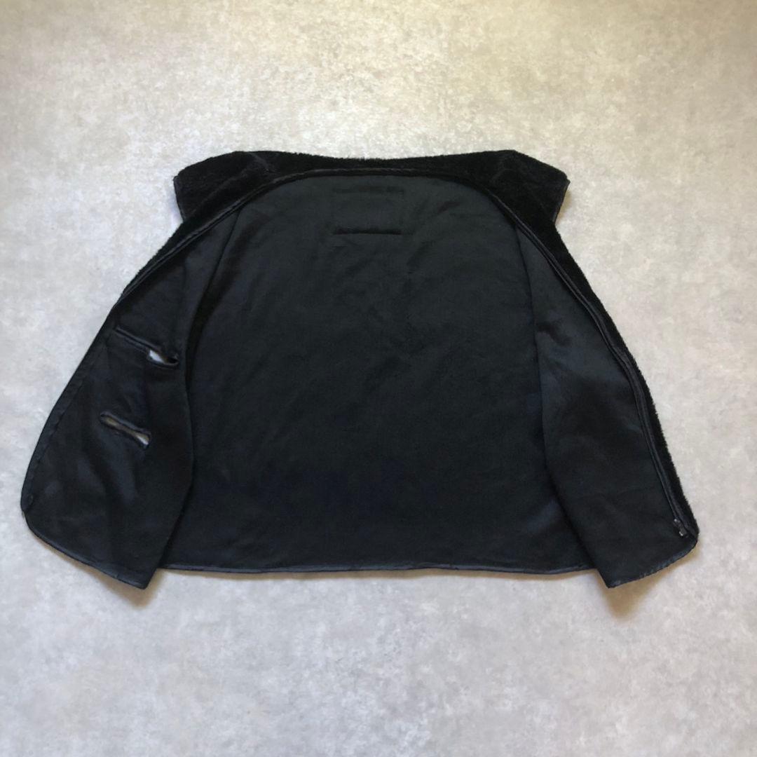 90sヴィンテージ レザーハリントンジャケット ボアライナー完備 2WAY仕様