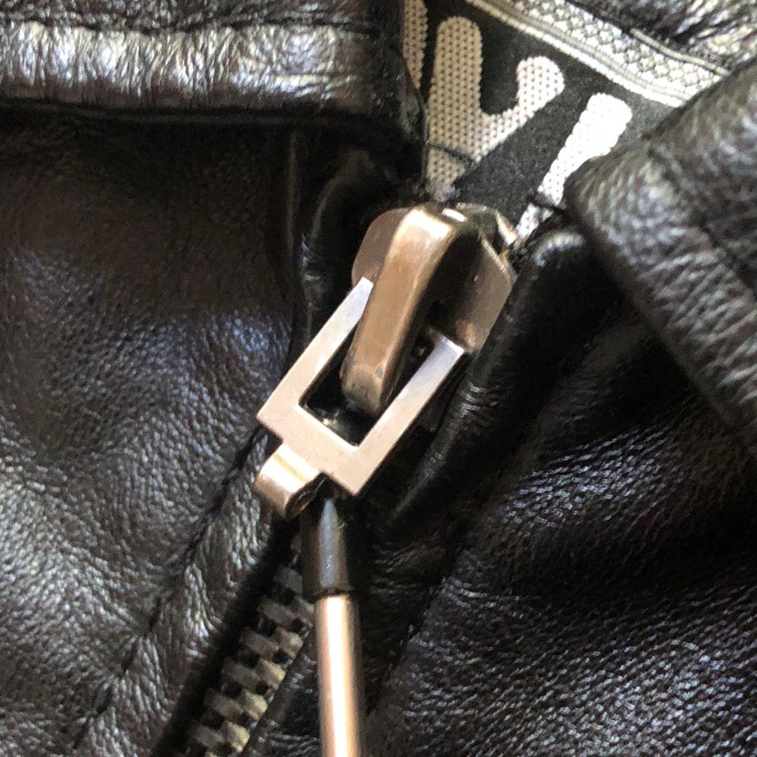 90sヴィンテージ レザーハリントンジャケット ボアライナー完備 2WAY仕様