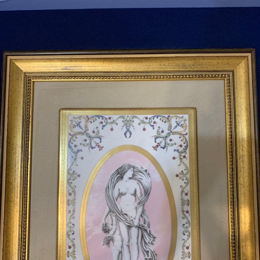 希少　元箱　ウェッジウッド ビーナス　ヴィーナス　プラーク　額　陶板　壁掛け