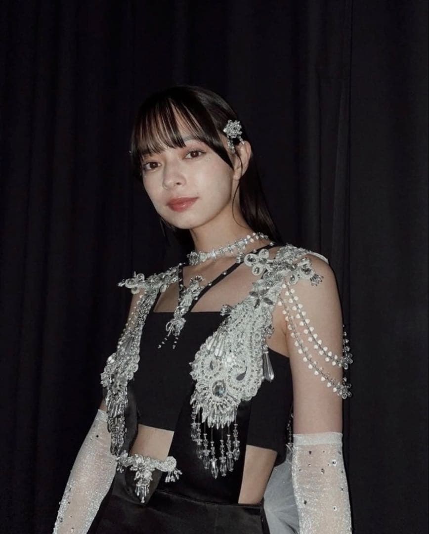 Tanaka Daisuke / crystal hair clip 右用