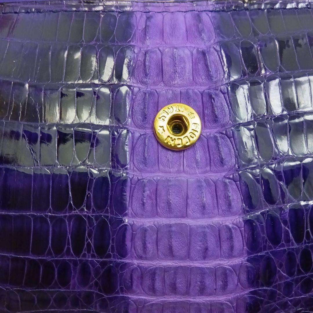 クロコダイル財布.紫（KAIYO）Singapore