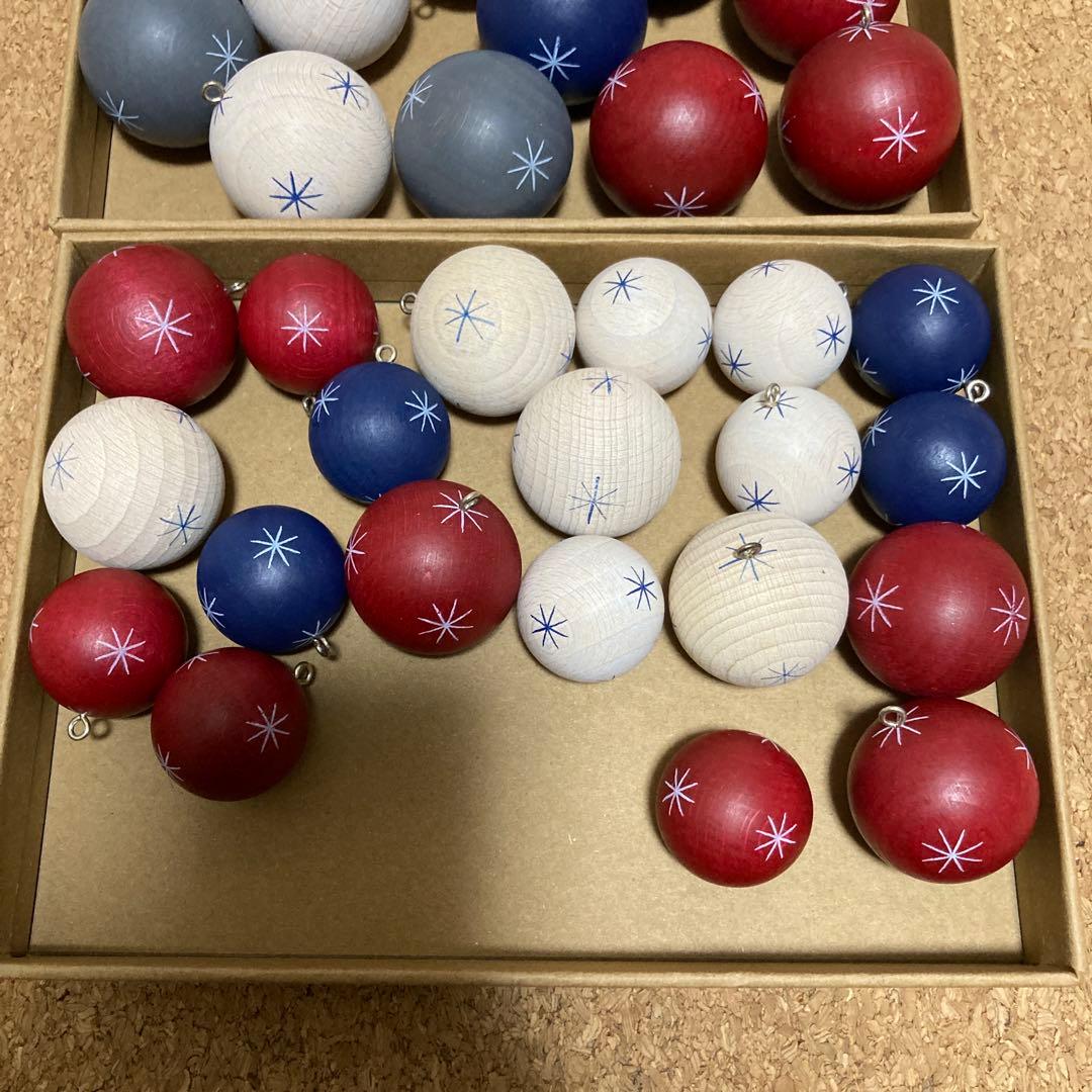 【新品】マーレン・トレガー工房　ドイツ　クーゲルン　木の玉　オーナメント