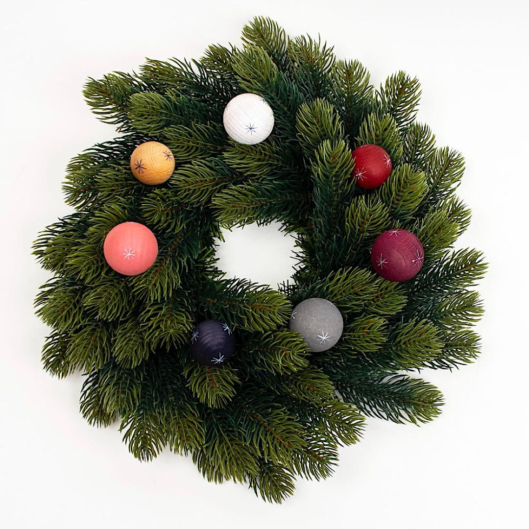 【新品】マーレン・トレガー工房　ドイツ　クーゲルン　木の玉　オーナメント