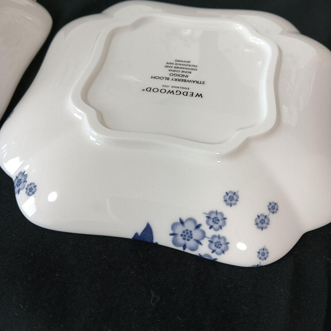 ウェッジウッド　ストロベリーブルーム　インディゴ　プレート　セット