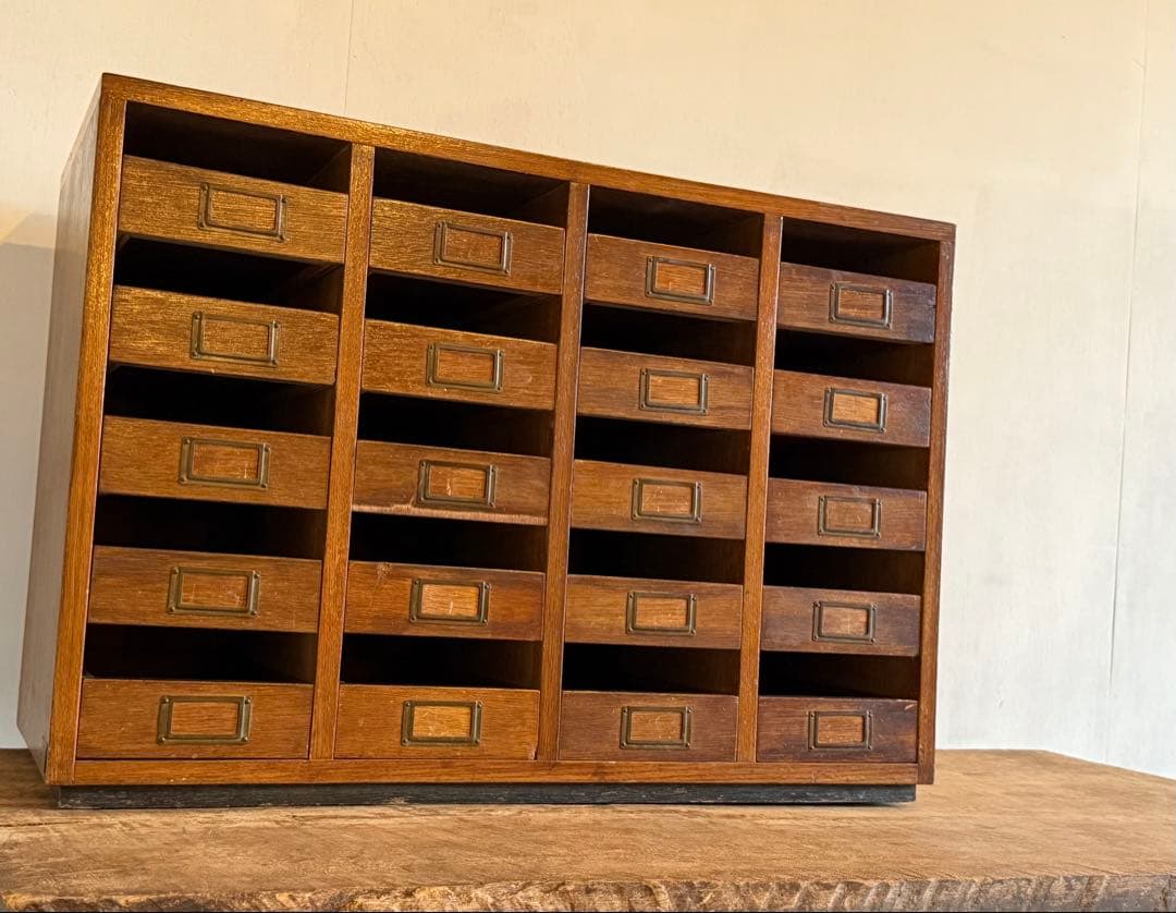 木製 チェスト 収納棚 整理箱 小引き出し 小物入れ 古家具 古道具