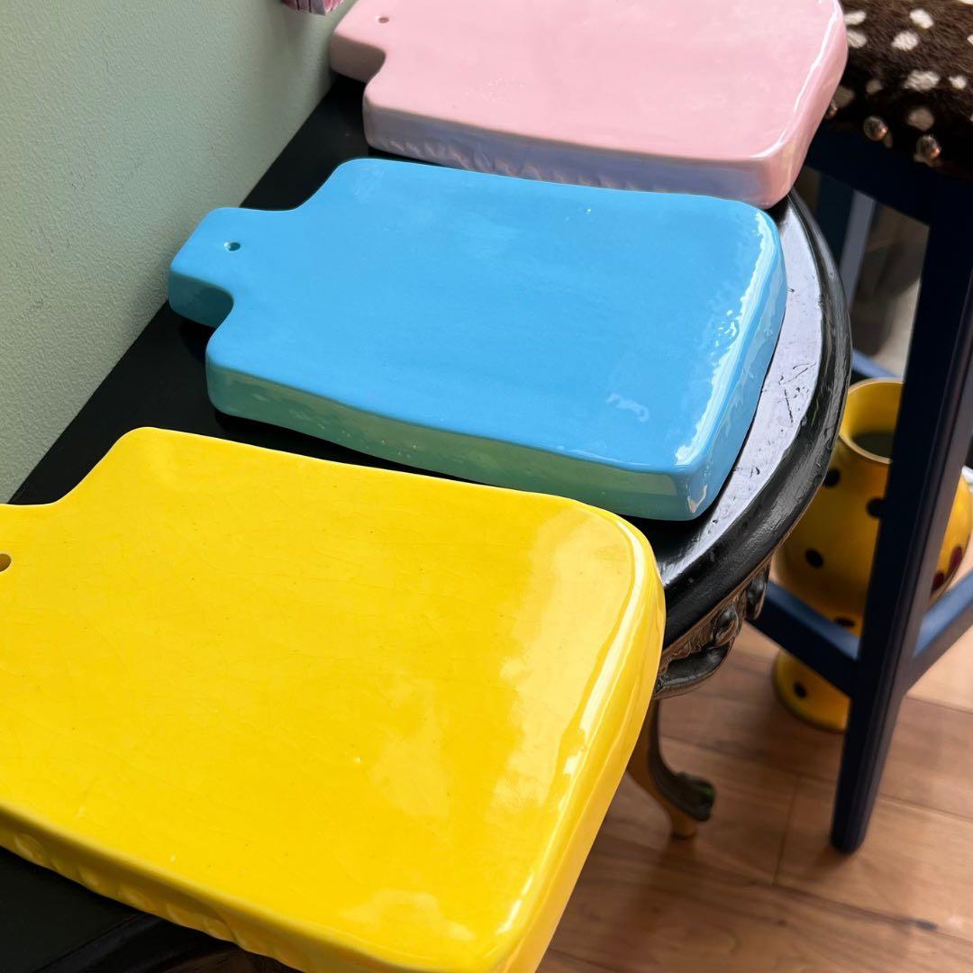 MV% まな板/プレート　ブルー