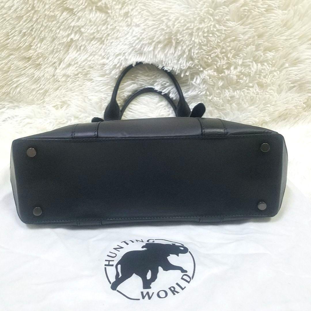 【極美品】HUNTING WORLD トートバッグ バチュークロス 大容量 黒