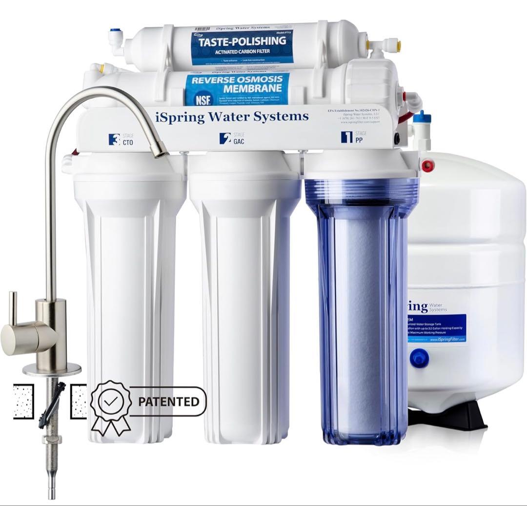 浄水器 逆浸透浄水器 iSpring 高級蛇口 浄水器 交換用カートリッジ