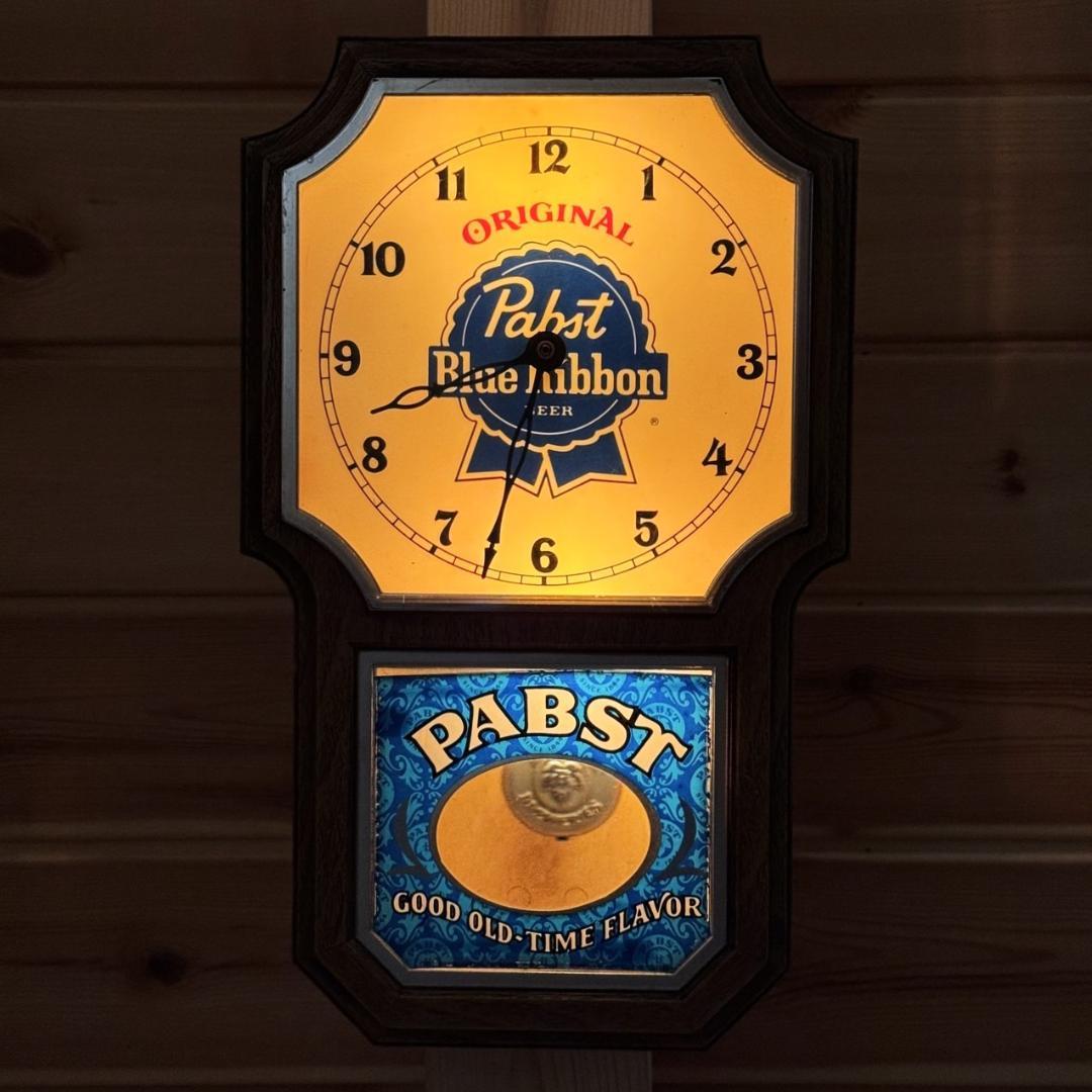 Pabst Blue Ribbon 振り子時計 壁掛け時計 ビンテージ パブスト