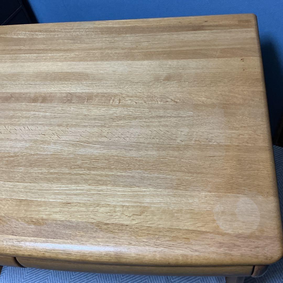 木製シンプルデスク 学習机　引き出し付き