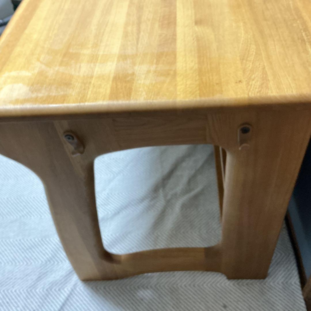 木製シンプルデスク 学習机　引き出し付き
