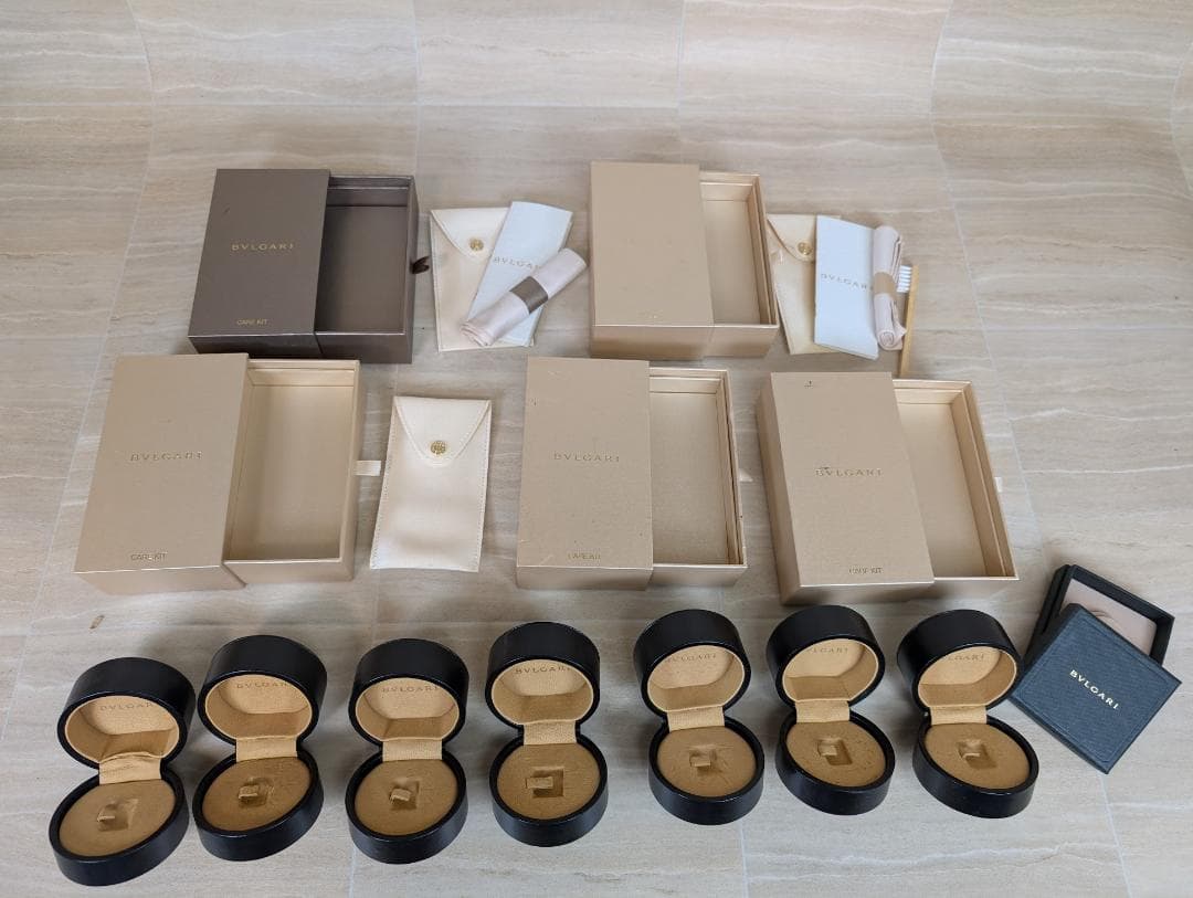 まとめ売り　ブルガリ　BVLGARI　リングケース　ケアキット　空箱　セット