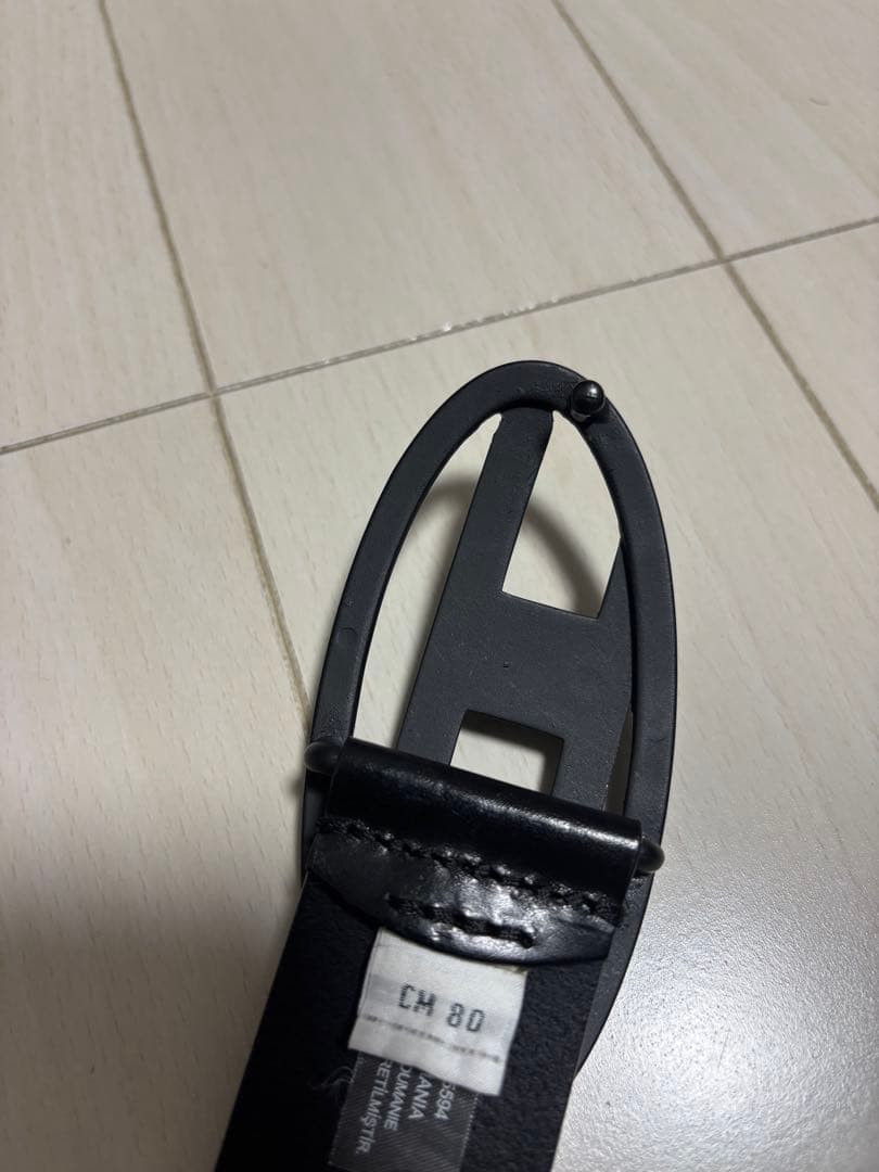 DIESEL ブラック ベルト 80/32
