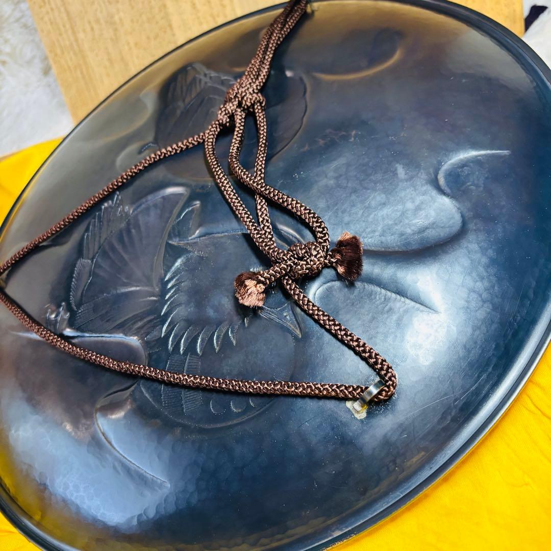 超希少作　玉川堂　五代　鴛番　おしどり　大額皿　鎚起銅器　三条　玉川覚平　鴛鴦