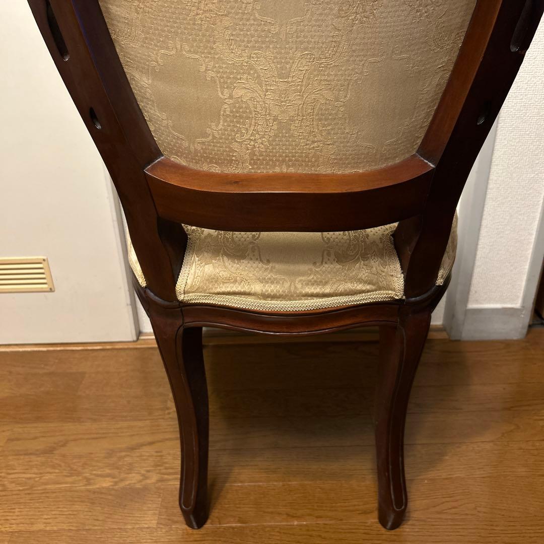 ロココ調 フランチェスカ 猫足ダイニングチェア