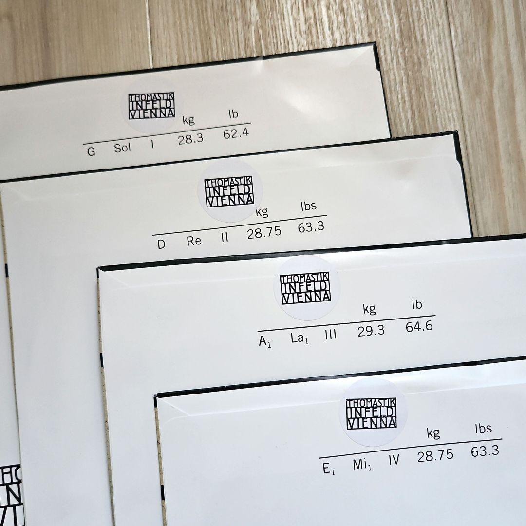 新品・未開封品【コントラバス弦】ベルカント　4弦セット