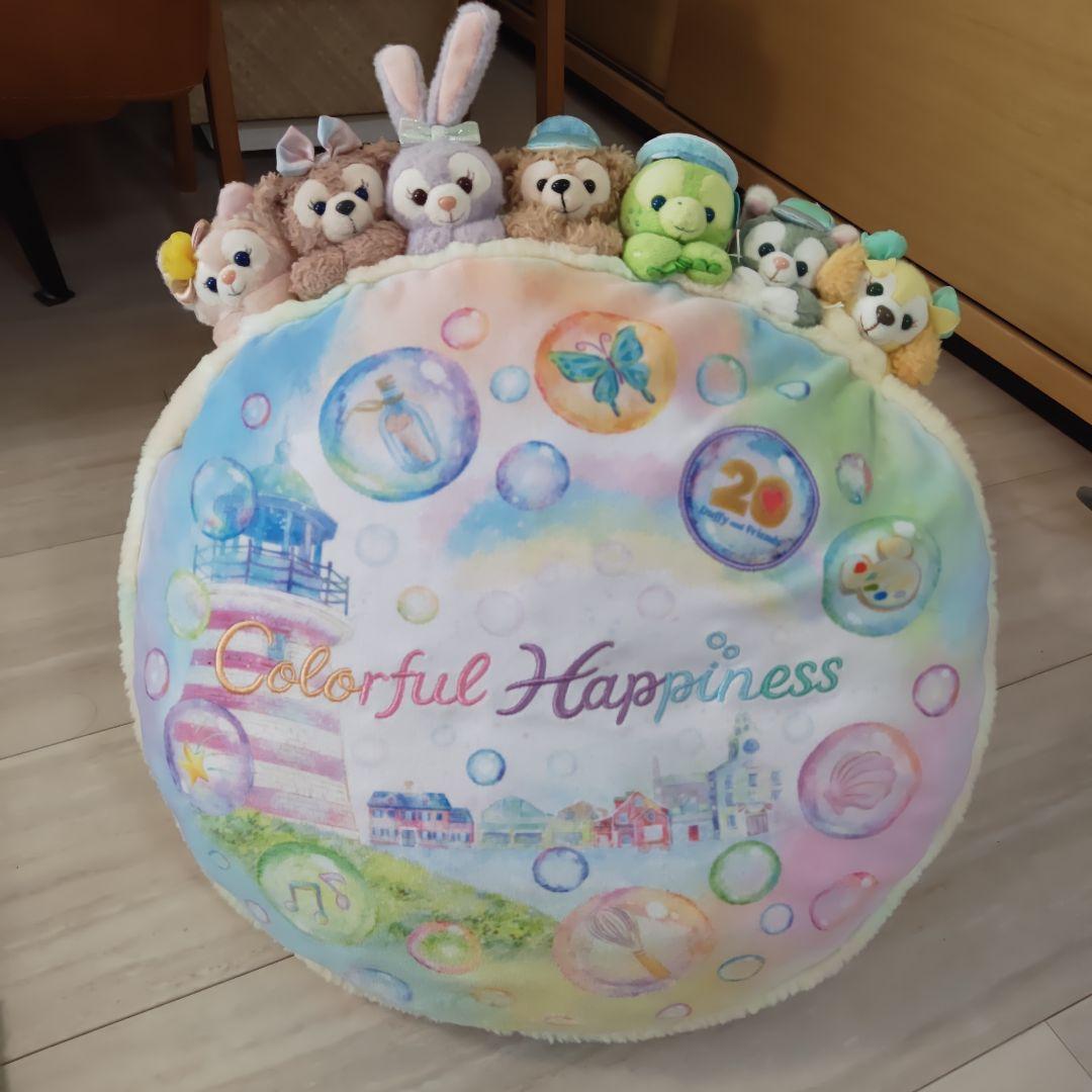 ダッフィー 20周年記念 円形クッション