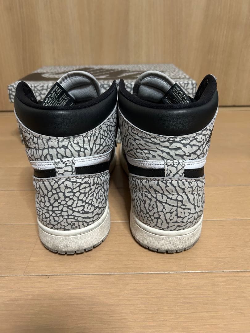 靴 Nike Air Jordan 1 \"White Cement/Safari\"