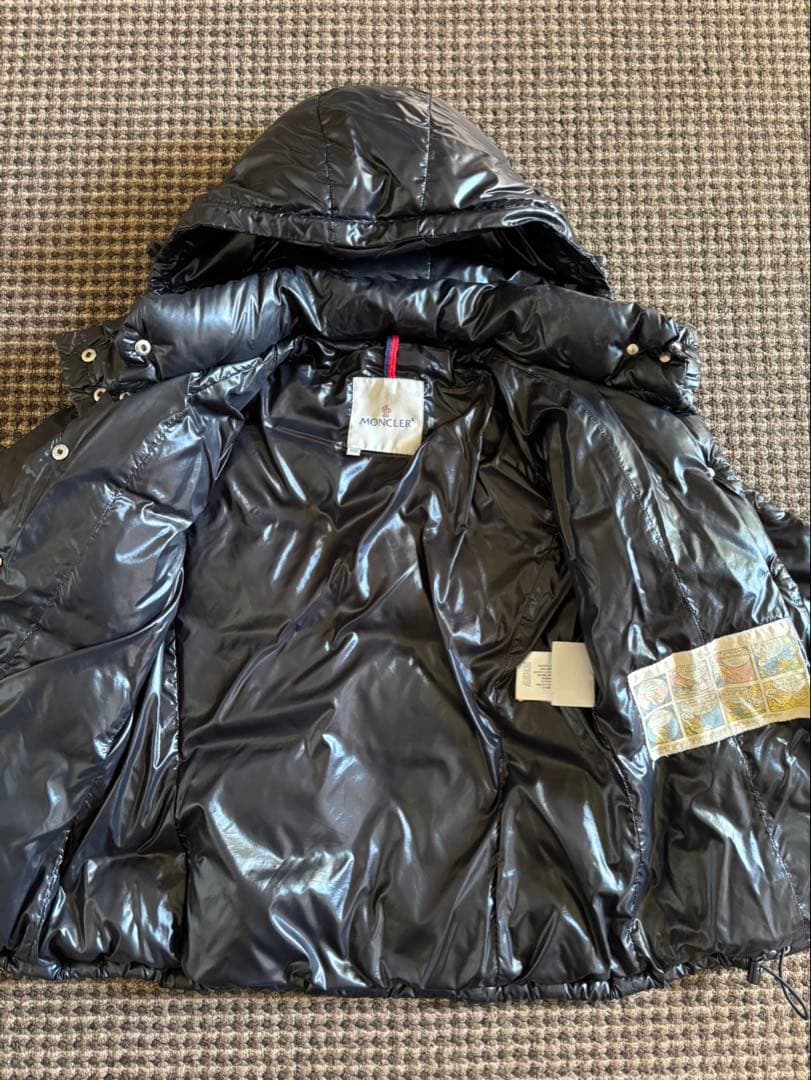 MONCLER ブラック ダウンジャケット サイズ00
