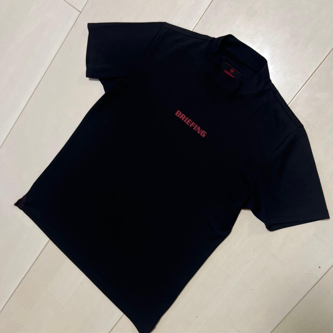 【美品】BRIEFING TOUR HIGHNECKSHIRTSブラッ Lサイズ
