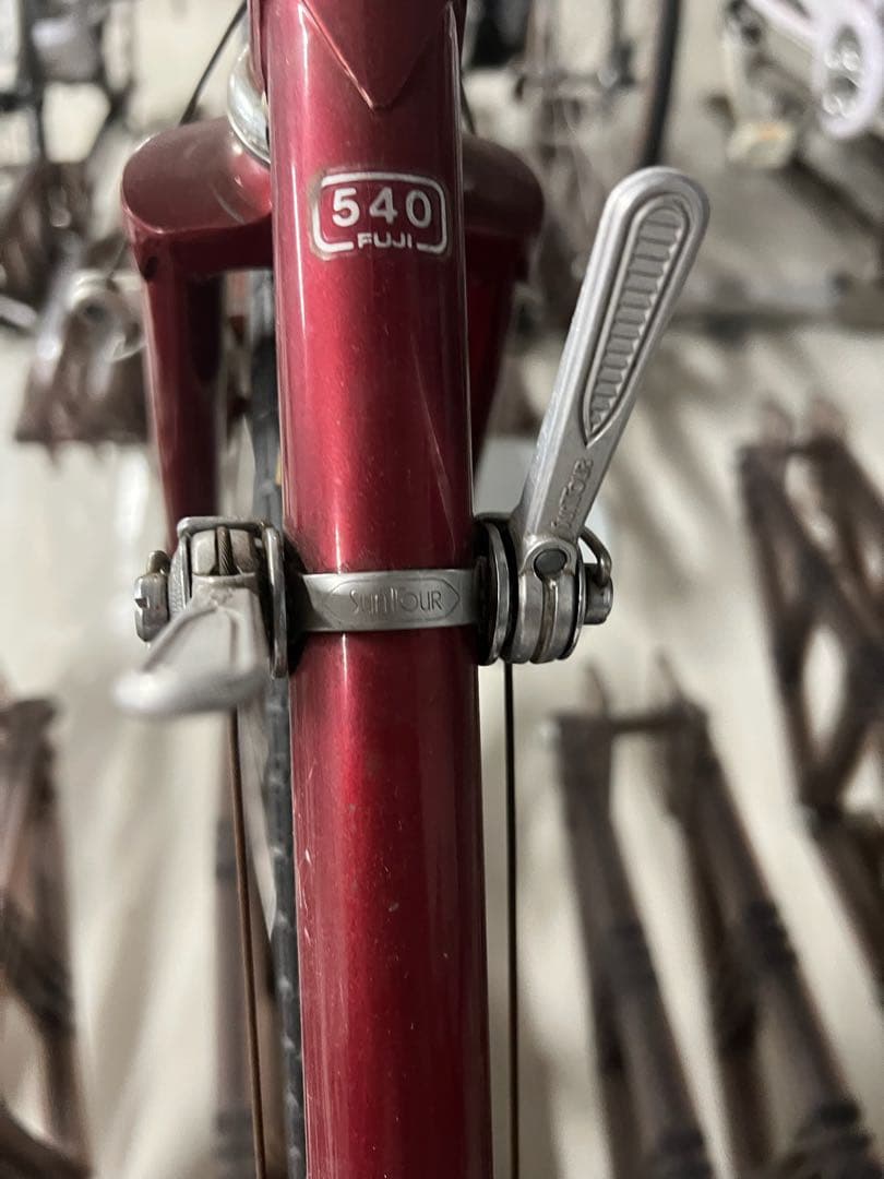 FUJI OLYMPIC 自転車 赤　修正あり！