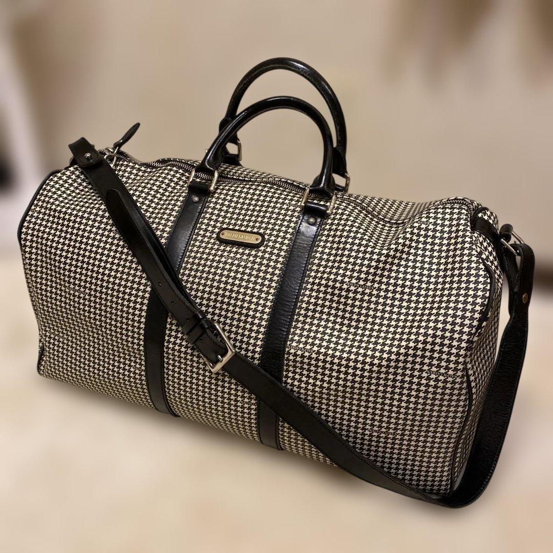 専用になりました。Ralph Lauren ボストンバッグ 千鳥格子旅行バック