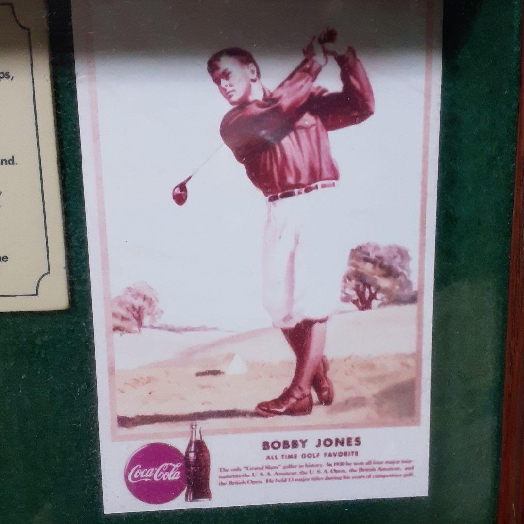 超珍品　コカ・コーラ　BOBBY JONES 記念飾り額